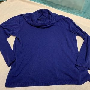 East 5th Sweater Cowl Neck Blue Size 3X